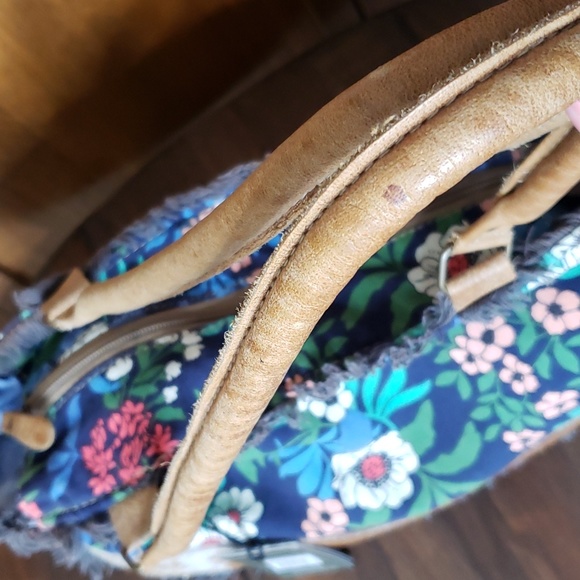 Myra NWT Floral Canvas & Leather HairOn Bag - Picture 12 of 12